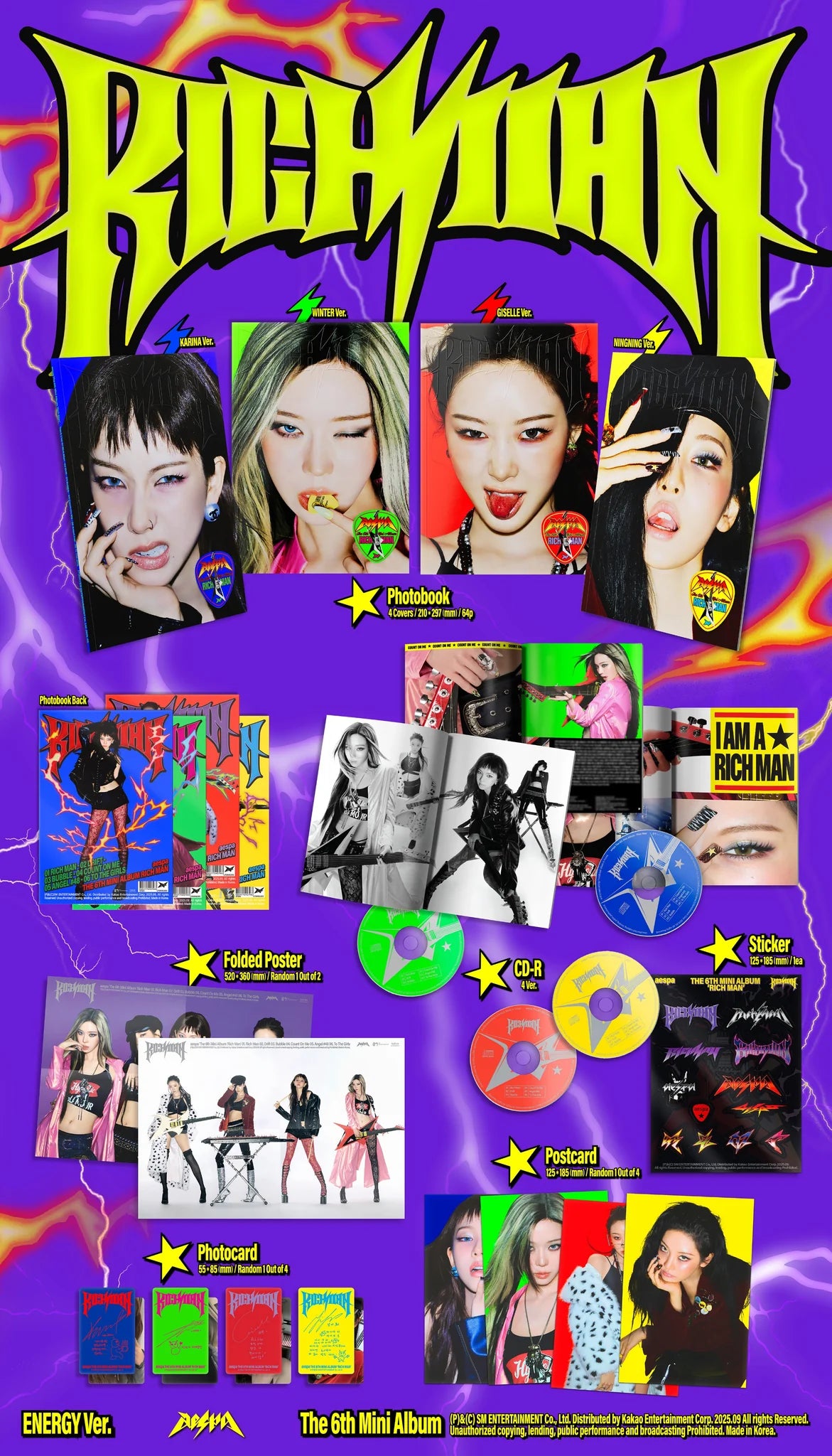 AESPA - Rich Man [6th Mini Album] (ENERGY Ver.)